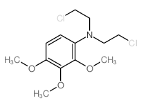 Benzenamine,N,N-bis(2-chloroethyl)-2,3,4-trimethoxy-结构式