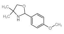 Oxazolidine,2-(4-methoxyphenyl)-4,4-dimethyl- Structure