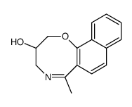 6-methyl-3,4-dihydro-2H-naphtho[1,2-b][1,5]oxazocin-3-ol结构式