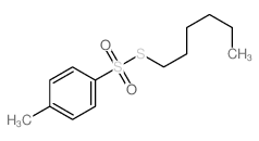 Benzenesulfonothioicacid, 4-methyl-, S-hexyl ester结构式