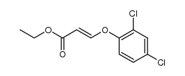 ethyl (E)-3-(2,4-dichlorophenoxy)-2-propenoate结构式