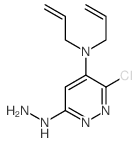 4-Pyridazinamine,3-chloro-6-hydrazinyl-N,N-di-2-propen-1-yl- Structure