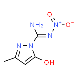 1H-Pyrazole-1-carboximidamide,5-hydroxy-3-methyl-N-nitro-(9CI) Structure