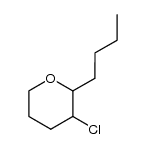2-butyl-3-chloro-tetrahydro-pyran Structure