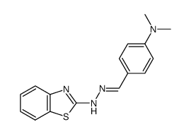 4-Dimethylaminobenzal of 2-Hydrazinobenzothiazole结构式