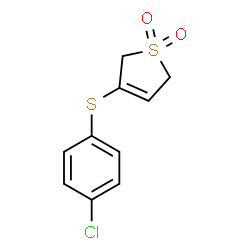 3-[(4-CHLOROPHENYL)SULFANYL]-2,5-DIHYDRO-1H-1LAMBDA6-THIOPHENE-1,1-DIONE结构式