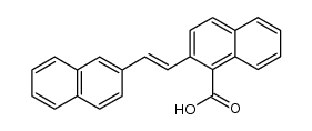 (E)-2-(2-(naphthalen-2-yl)vinyl)-1-naphthoic acid Structure