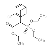 Benzenepropanoic acid, 4-chloro-.alpha.- (diethoxyphosphinyl)-, ethyl ester Structure