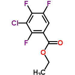 Ethyl 3-chloro-2,4,5-trifluorobenzoate结构式