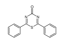 2,6-Diphenyl-4H-1,3,5-thiadiazin-4-on结构式