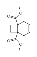 Bicyclo[4.2.0]oct-3-en-1,6-dicarbonsaeuredimethylester结构式