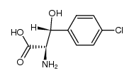 (2R,3R)-2-amino-3-(4-chlorophenyl)-3-hydroxypropanoic acid结构式