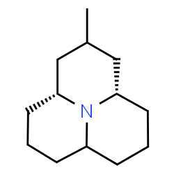 (3aβ,6aβ,9aβ)-Dodecahydro-2α-methylpyrido[2,1,6-de]quinolizine结构式