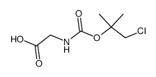 Glycine, N-[(2-chloro-1,1-dimethylethoxy)carbonyl]- (9CI) Structure