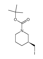 1,1-dimethylethyl (3S)-3-(iodomethyl)-1-piperidinecarboxylate Structure