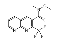 1,8-Naphthyridine-3-carboxamide,N-methoxy-N-methyl-2-(trifluoromethyl)-(9CI)结构式