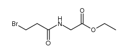 ethyl 2-(3-bromopropanamido)acetate结构式