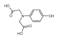 (4-hydroxy-phenylimino)-di-acetic acid Structure