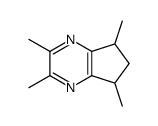 2,3,5,7-tetramethyl-6,7-dihydro-5H-cyclopenta[b]pyrazine Structure