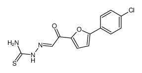 [5-(4-chloro-phenyl)-furan-2-yl]-oxo-acetaldehyde thiosemicarbazone结构式