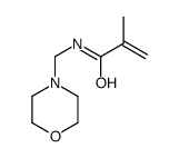 2-methyl-N-(morpholin-4-ylmethyl)prop-2-enamide结构式