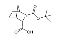 Rel-(1S,3S,4R)-2-(tert-butoxycarbonyl)-2-azabicyclo[2.2.1]heptane-3-carboxylic acid结构式