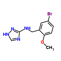 N-(5-Bromo-2-methoxybenzyl)-1H-1,2,4-triazol-3-amine结构式
