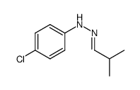 1-(4-chlorophenyl)-2-(2-methylpropylidene)hydrazine结构式