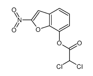 (2-nitro-1-benzofuran-7-yl) 2,2-dichloroacetate结构式