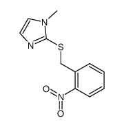 1-methyl-2-(2-nitro-benzylsulfanyl)-1H-imidazole结构式