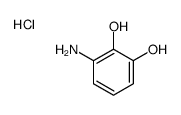 3-aminobenzene-1,2-diol,hydrochloride结构式