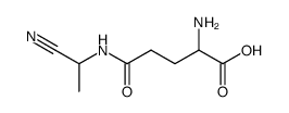 α-(N-γ-DL-Glutamyl)aminopropionitrile结构式