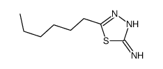 5-hexyl-1,3,4-thiadiazol-2-amine Structure