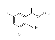 2-氨基-3,5-二氯苯甲酸甲酯结构式