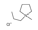 1-methyl-1-propylpyrrolidin-1-ium,chloride Structure