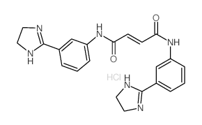(E)-N,N-bis[3-(4,5-dihydro-1H-imidazol-2-yl)phenyl]but-2-enediamide Structure