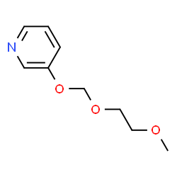 Pyridine, 3-[(2-methoxyethoxy)methoxy]- (9CI) structure