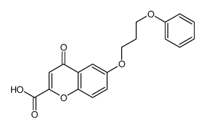 4-oxo-6-(3-phenoxypropoxy)chromene-2-carboxylic acid Structure