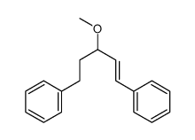 (3-methoxy-5-phenylpent-1-enyl)benzene Structure