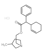 2-(3-methylpyrrolidin-1-yl)ethyl 2-(1-cyclohex-2-enyl)-2-phenyl-acetate Structure