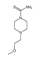 1-Piperazinecarbothioamide,4-(2-methoxyethyl)- Structure