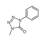 1,4-Dihydro-1-methyl-4-phenyl-5H-tetrazol-5-on结构式