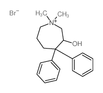 1,1-dimethyl-4,4-diphenyl-1-azoniacycloheptan-3-ol structure
