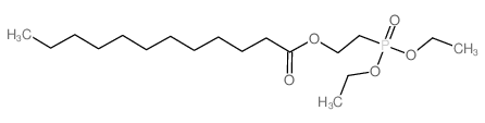 2-diethoxyphosphorylethyl dodecanoate结构式