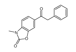 3-methyl-6-(2-phenylacetyl)-1,3-benzoxazol-2-one Structure