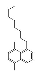 1,4-dimethyl-5-octylnaphthalene结构式