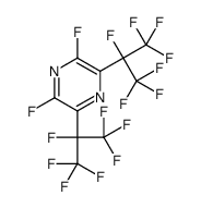 2,6-difluoro-3,5-bis(1,1,1,2,3,3,3-heptafluoropropan-2-yl)pyrazine结构式