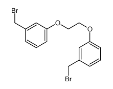 1-(bromomethyl)-3-[2-[3-(bromomethyl)phenoxy]ethoxy]benzene结构式