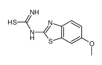 (6-methoxy-1,3-benzothiazol-2-yl)thiourea Structure