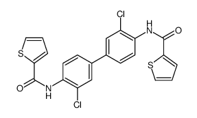 N-[2-chloro-4-[3-chloro-4-(thiophene-2-carbonylamino)phenyl]phenyl]thiophene-2-carboxamide Structure